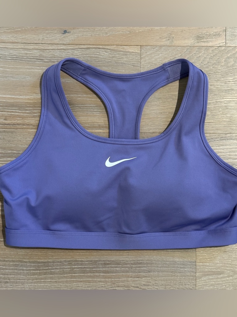 Nike Swoosh Padded Sports Bra Purple